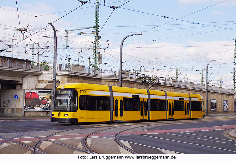 Die Straßenbahn in Dresden - Haltestelle Anton- / Leipziger Straße