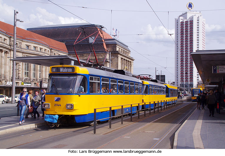 Die Straßenbahn in Leipzig - Ein Tatra vom Typ T4D-M