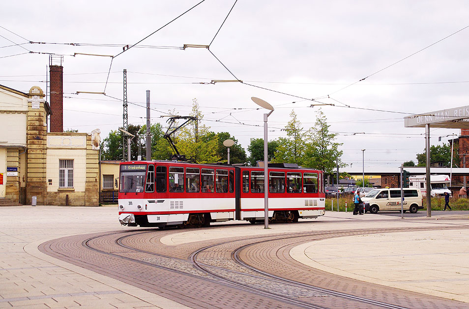 Die Thüringerwaldbbahn und Straßenbahn in Gotha - Ein Tatra-Wagen