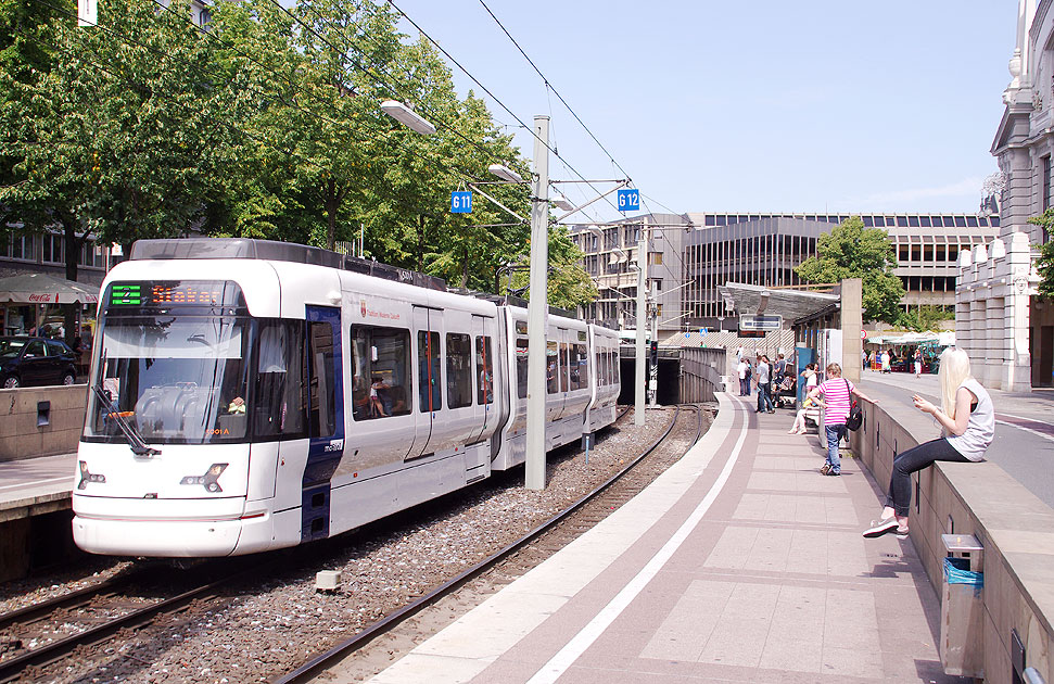 Die Straßenbahn oder auch U-Bahn in Bielefeld