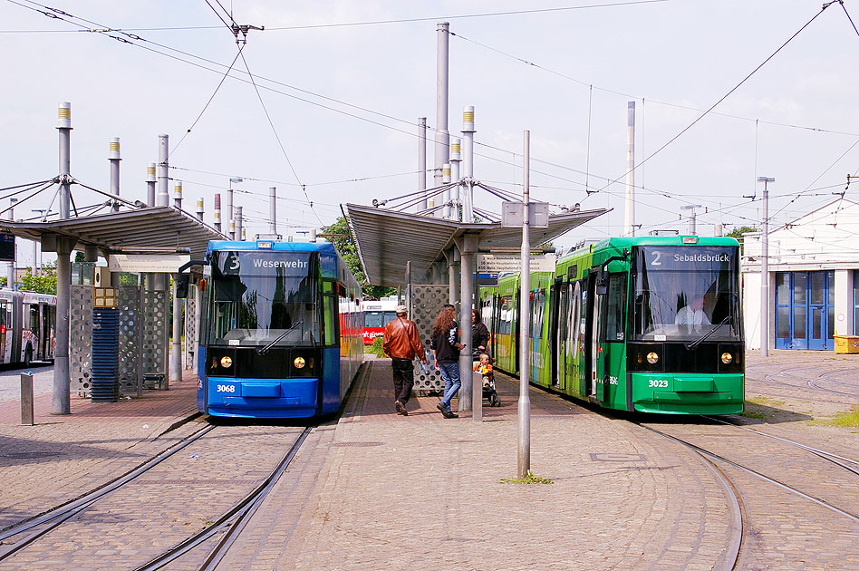 Die Straßenbahn in Bremen Gröpelingen