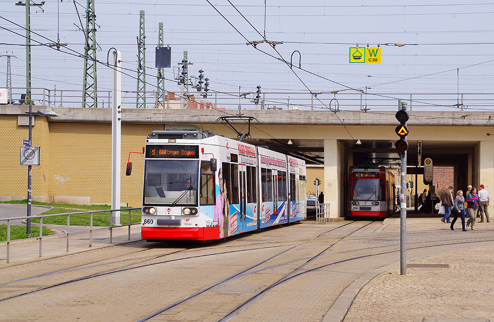 Mit Elektromobilät durch Halle: Die Straßenbahn Halle an der Saale