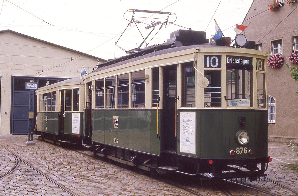 Im Straßenbahnmuseum St. Peter in Nürnberg - Der VAG 876