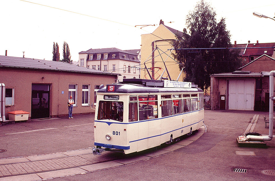 Straßenbahnmuseum Chemnitz - ET 54 vom Waggonbau Gotha / LEW