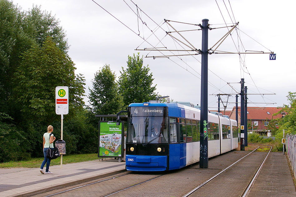 Straßenbahn Bremen - Haltestelle Twiedelftsweg