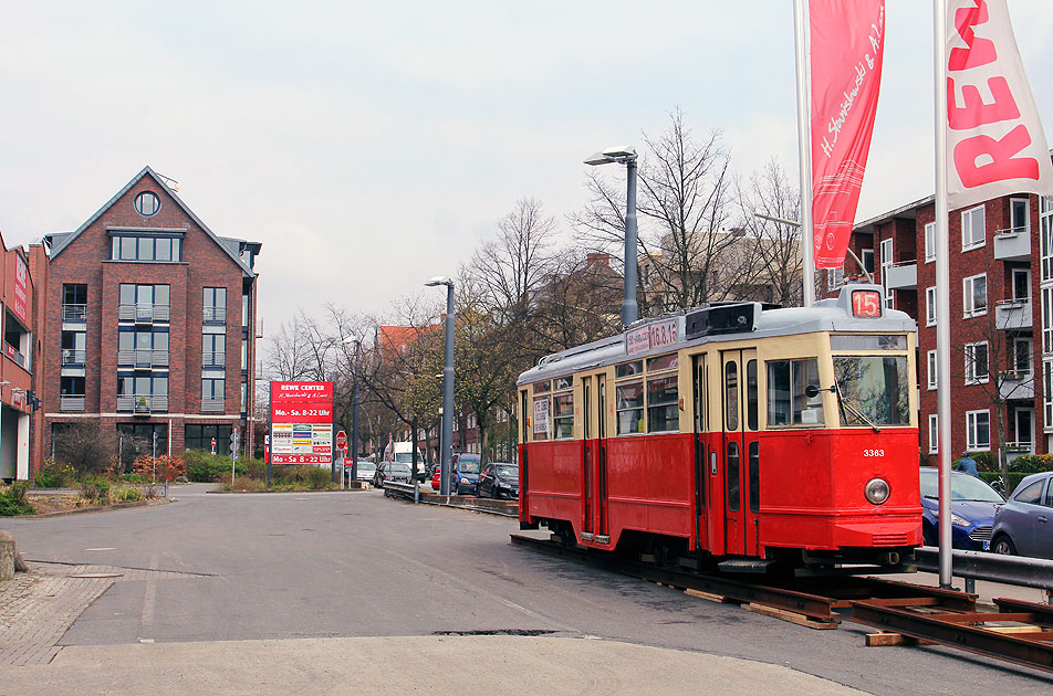 Auch das war Elektromobilät in Hamburg: Straßenbahn Hamburg Betriebshof Krohnskamp V7E
