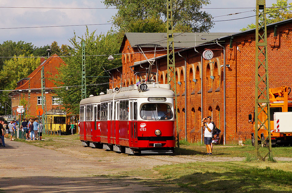 Straßenbahn Wien Typ E1 im Straßenbahnmuseum Wehmingen bei Hannnover