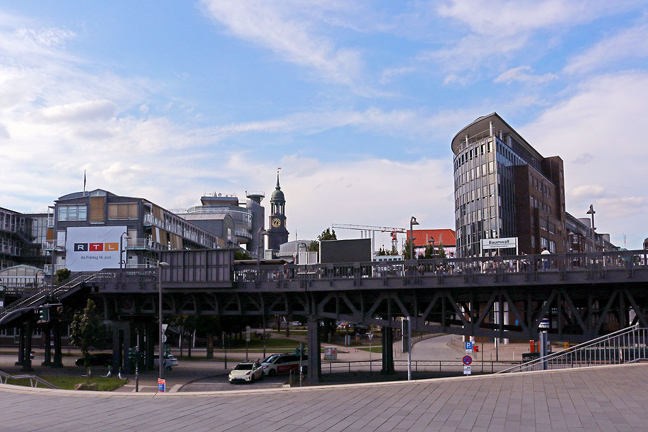 Der Bahnhof Baumwall der Hamburger Hochbahn