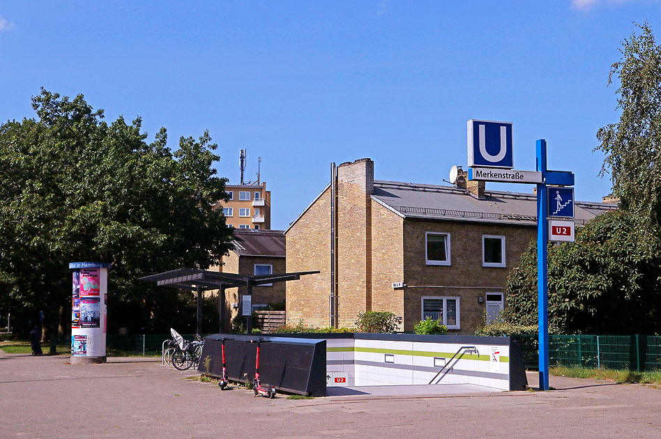 Bahnhof Merkenstraße - Hamburger U-Bahn - Hamburger Hochbahn