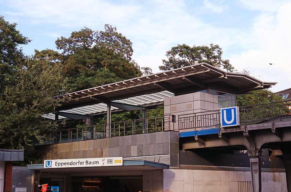 Der Bahnhof Eppendorfer Baum der Hamburger Hochbahn