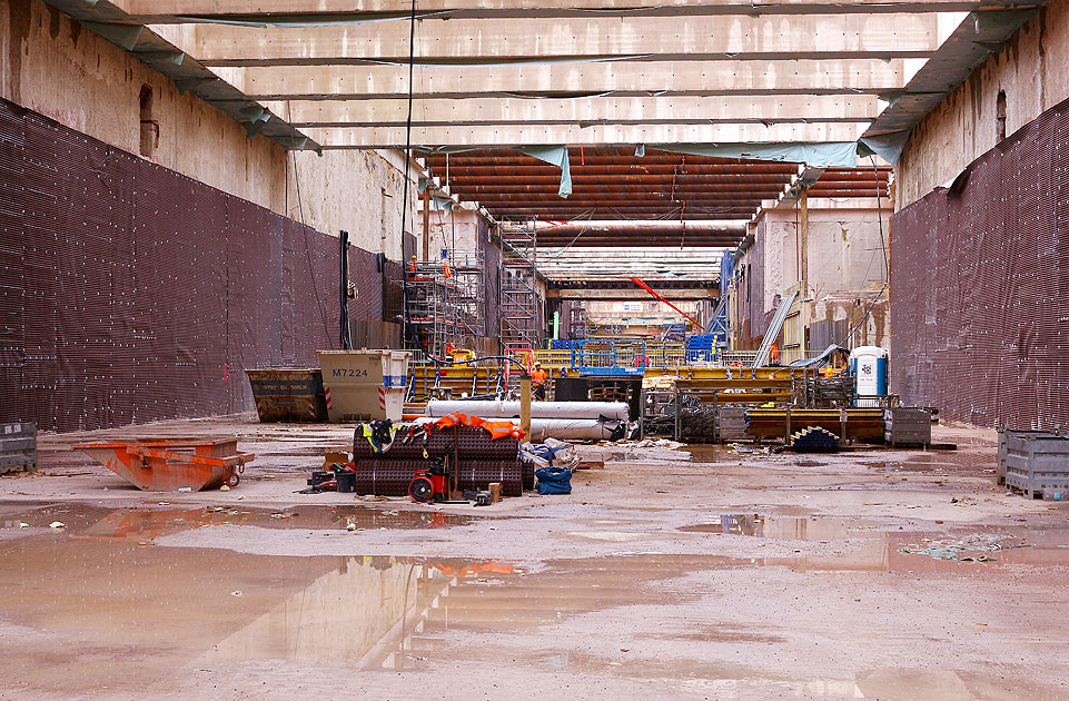 Die U-Bahn-Haltestelle City Nord in Hamburg