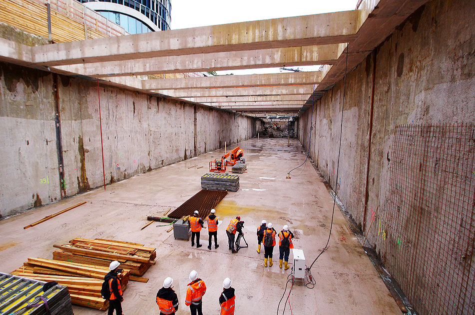 Die U-Bahn-Haltestelle City Nord in Hamburg