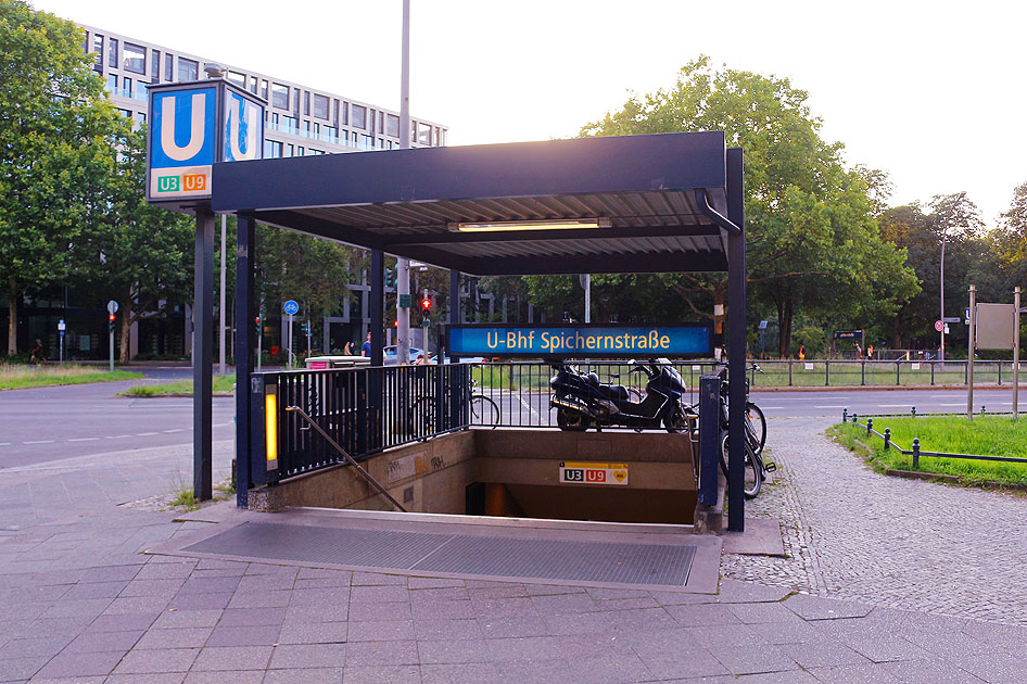 Der U-Bahn-Bahnhof Spichernstraße der Berliner U-Bahn