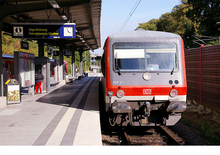 DB Baureihe 628 im Bahnhof Aumühle