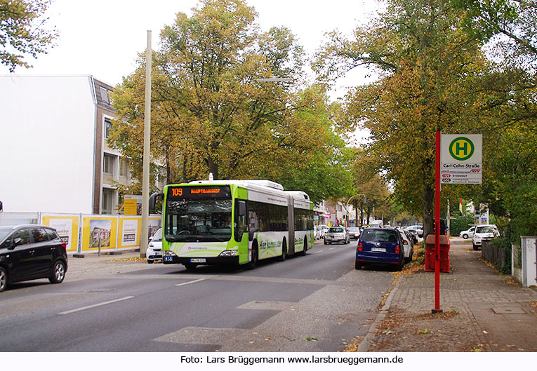 Buslinie 109 Hamburg - Haltestelle Carl-Cohn-Straße