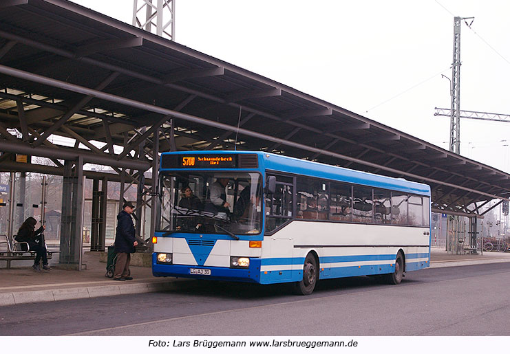 Bus am Bahnhof Lüneburg auf dem ZOB