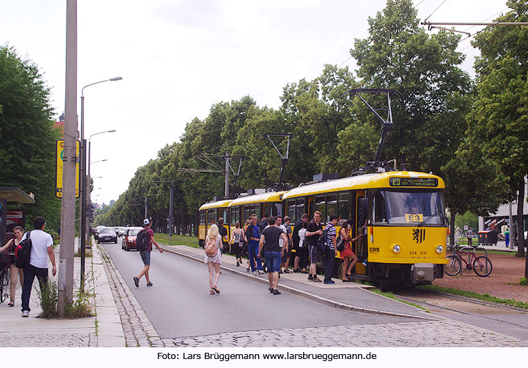 Straßenbahn Dresden - Haltestelle Nürnberger Platz