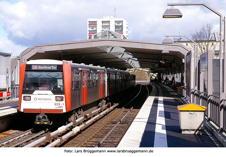 Bahnhof Dehnhaide U-Bahn Hamburg Hochbahn DT 3