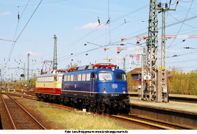 DB Baureihe 110 im Bahnhof Habmurg-Atlona - Foto: Lars Brüggemann - www.larsbrueggemann.de