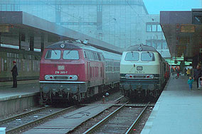 DB Baureihe 218 Bahnhof Hamburg-Altona