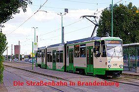Fotos von der Straßenbahn in Brandenburg