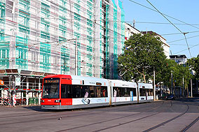 Die Straßenbahn in Bremen am Hauptbahnhof