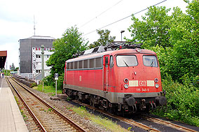 Die Baureihe 115 vormals 110 im Bahnhof Neumünster