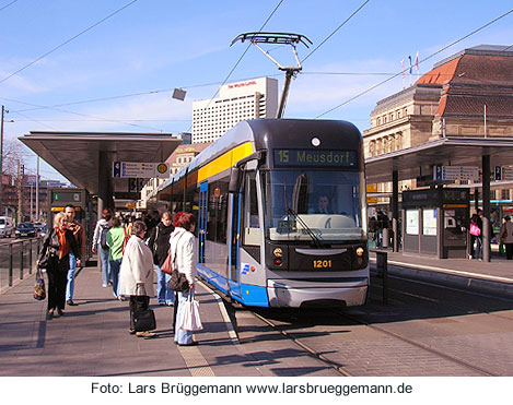 Die Straßenbahn in Leipzig - Ein Bombardier FlexiIty