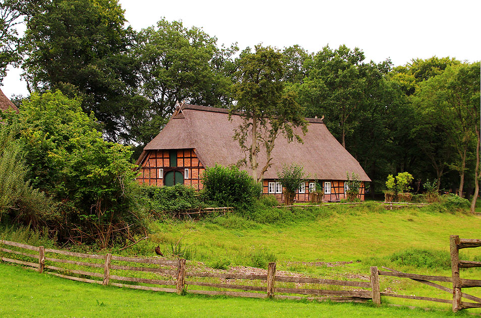 Bauernhof in Wilsede in der Lüneburger Heide