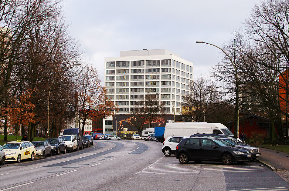 Die Louise-Schröder-Straße in Hamburg-Altona-Altstadt