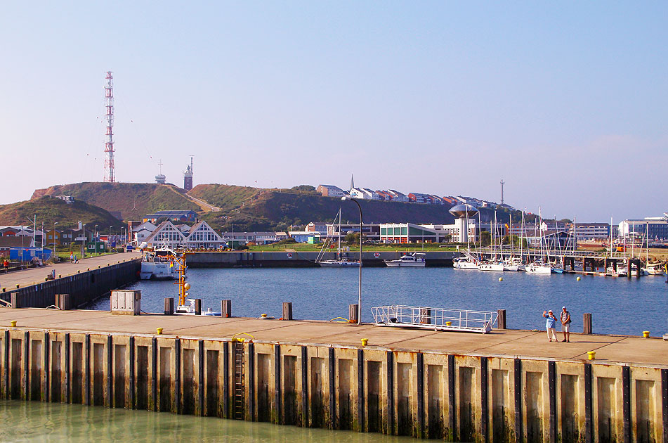 Der Hafen von Helgoland