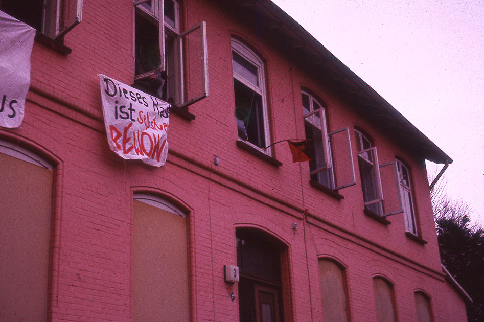 Die Mohnhof-Besetzung in Hamburg-Bergedorf 1988