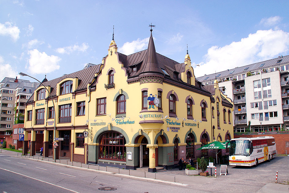 Das Restaurant Fischerhaus am Fischmarkt in Hamburg-Altona-Altstadt