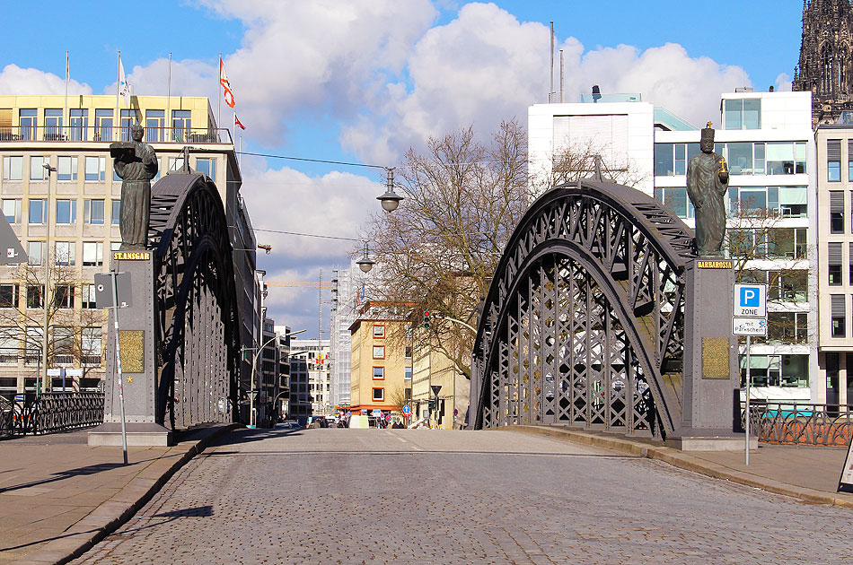 Die Brooksbrücke am Rande der Hamburger Speicherstadt
