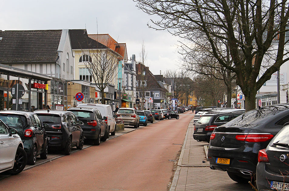 Die Waitzstra&szlig;e in den Hamburger Elbvororten