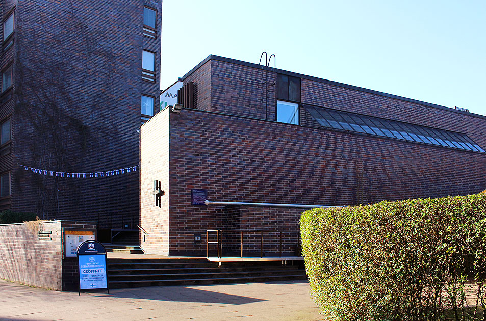 Die finnische Seemannskirche im Portugiesenviertel in Hamburg