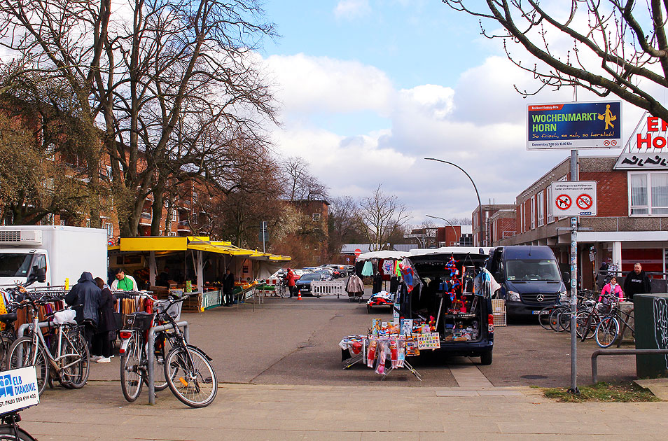 Der Wochenmarkt Horn in Hamburg