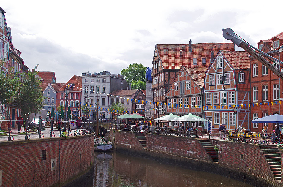 Hafen Stade Fachwerkhäuser Cafe Restaurant