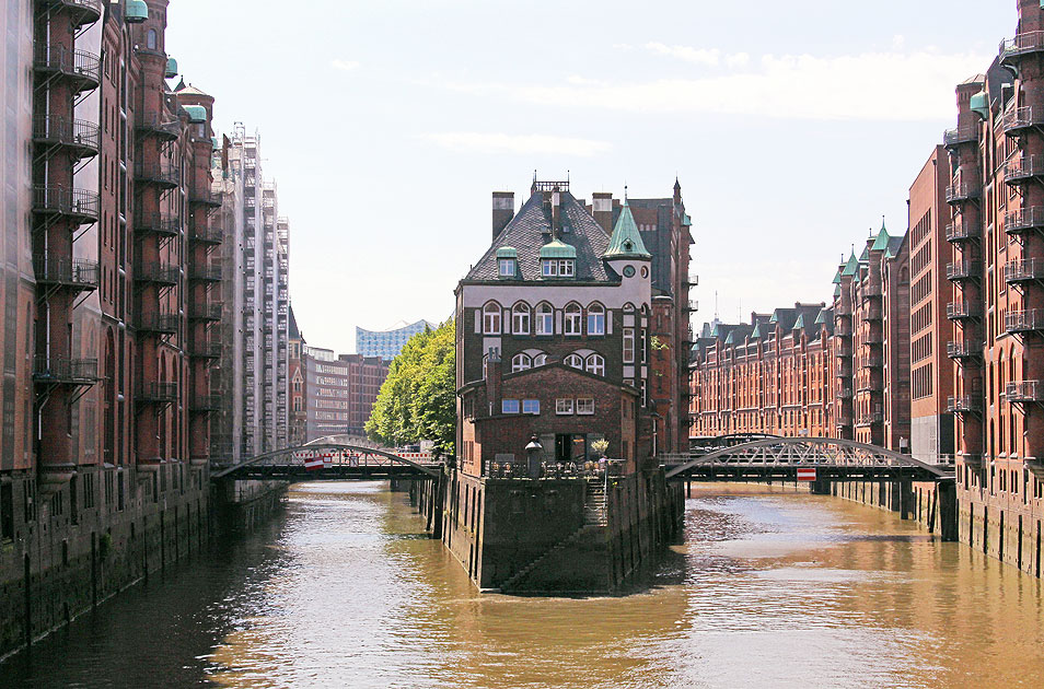Das Wasserschloss in der Hamburger Speicherstadt