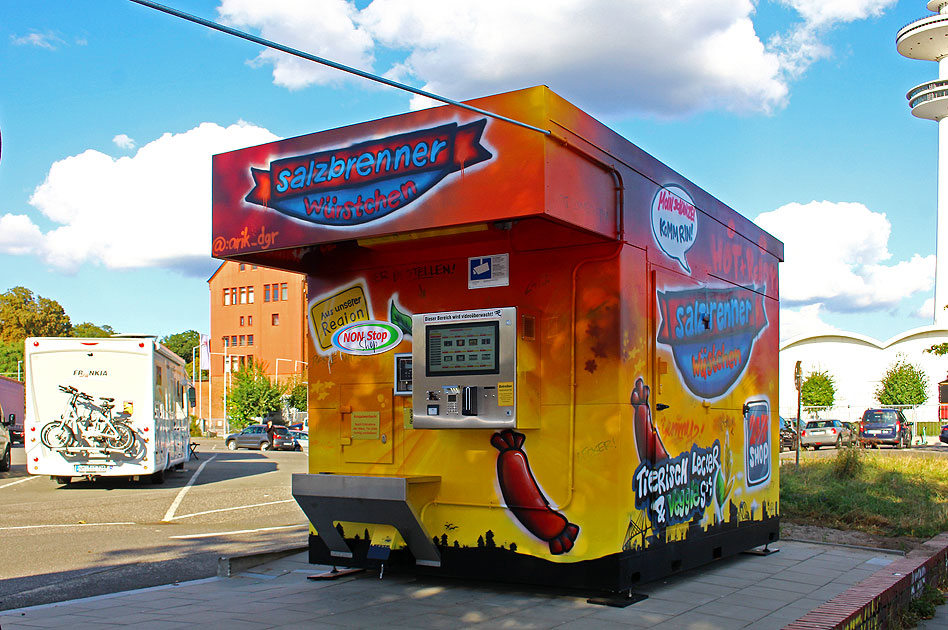 Salzbrenner Würstchen Automat Lagerstraße