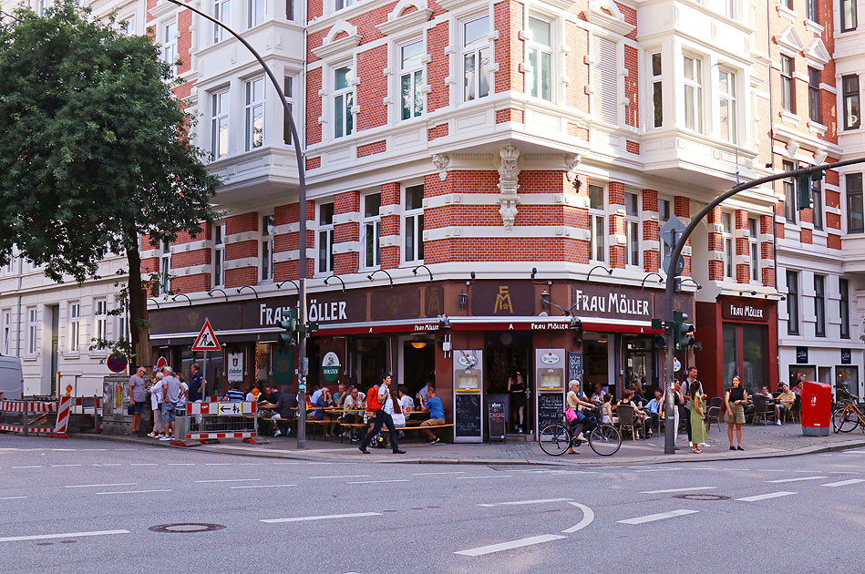Die Gastst&auml;tte Frau M&ouml;ller in der Langen Reihe in Hamburg
