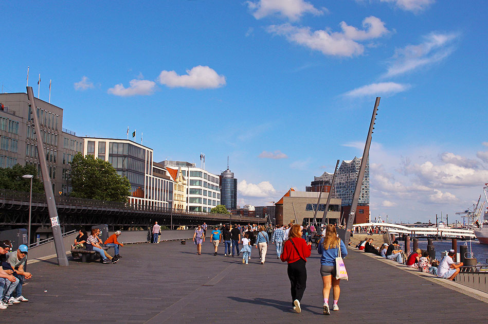 Die Jan-Fedder-Promenade in Hamburg