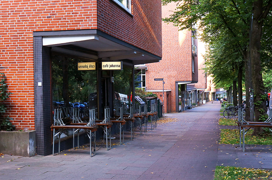 Die Stra&szlig;e Venusberg in Hamburg